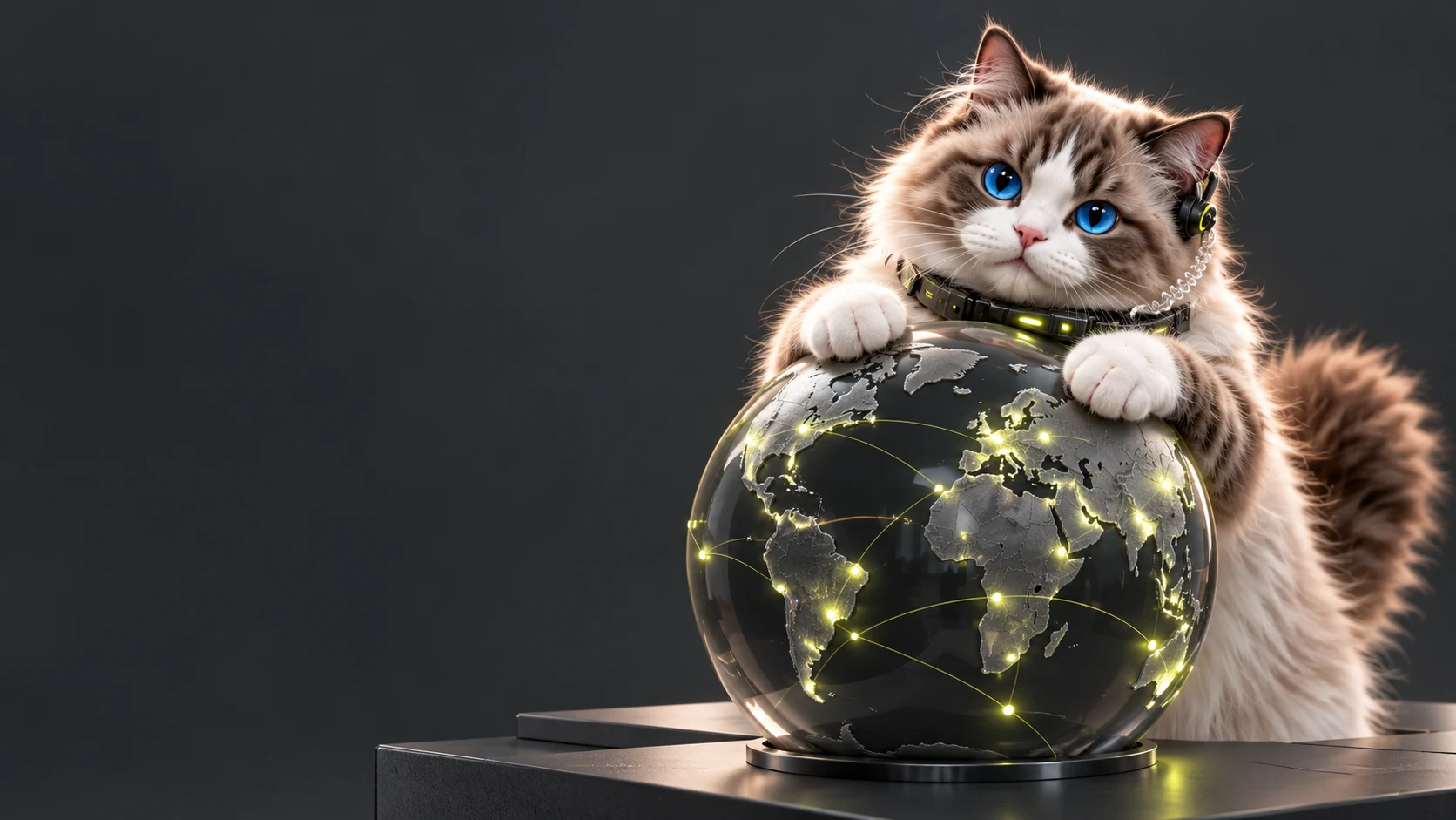 A WorkingCats colleague overlooking a globe connected by opportunity signals